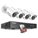 ♫1080P HD♫ el 5MP Lite DVR 5-en-1 de 8CH funciona con 4 cámaras 1080P para brindar imágenes brillantes y saturadas de color. Las cámaras usan un sensor con una superficie de objetivo más grande, así como una lente con una apertura más grande, por lo que brindan un festín a sus ojos