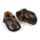 Baby Girls Mary Jane Flats Princess Wedding Dress Shoes Soft Non Slip Sole Infant Toddler First Walking Shoes Crib First Walkers Prewalkers
