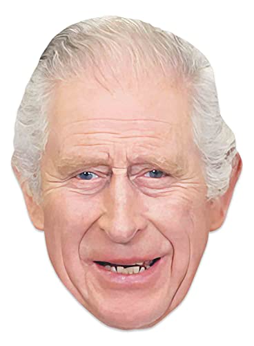 Star Cutouts SM437 King Charles III Cardboard Face Mask Royal Costume Fancy Dress