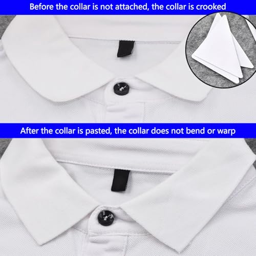 ZHENGCI Lot de 30 baleines de col autocollantes pour chemise - Bandes adhésives pour maintenir les cols – vue 4