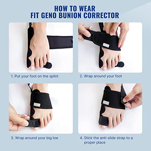 Fit Geno Bunion Corrector For Women Big Toe Adjustable For Men, Toe Straightener Bunion Relief Foot Brace Splint Pain Relief Protector Orthopedic, Hallux Valgus Corrector… #TOP5