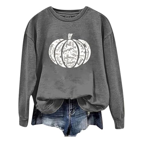 Sweatshirt femme Halloween ample et confortable en taille L idéal pour l'automne