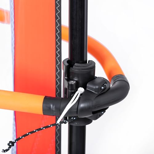 EI viento Windsurf Kids Sail Package 2.0 for Stand Up Paddle SUP Boards,Windsurfing Sailing,2.0 Square Meters,Orange and Blue - Thumbnail 2