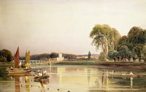 Impression d'affiches Cookham on Thames Peter De Wint, toile de décoration murale 60x90cm