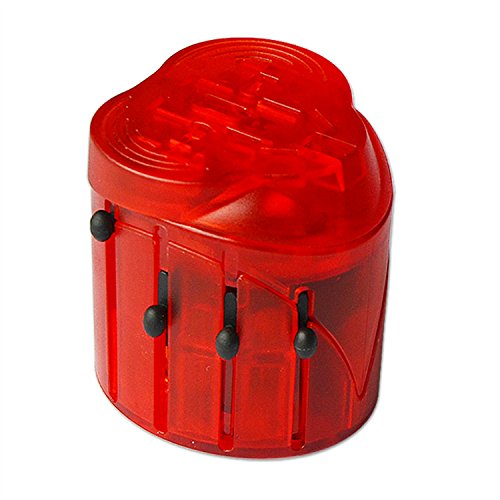 First2savvv BT0103 rouge Adaptateur de Voyage Universe Chargeur -   Afrique / / américains / australiens vacances Plug Adapter européenne / - couvre plus de 150 pays pour apple ipad mini & Apple iPad air& Apple iPad mini with retina display