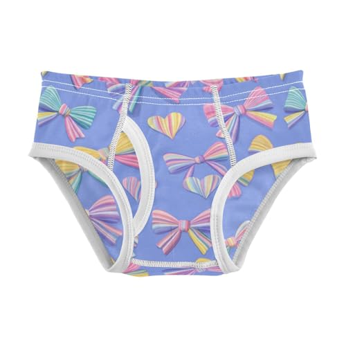 Wusikd Colorful Bows Hearts (2) Boys' Underwear Cotton Boys Briefs Soft Toddler Underwear 2T