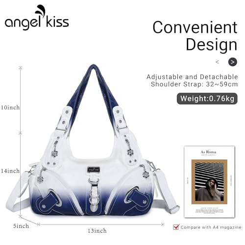 Image of Angelkiss Hobo Purses and handbags for Women Satchel Handbag Women Purses Large Daily Shoulder Bags