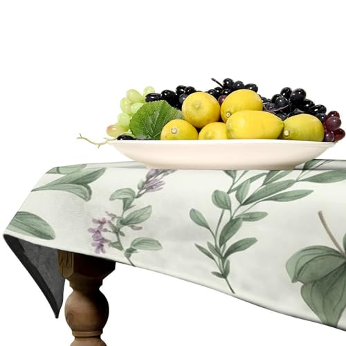 Nappe rectangulaire lin 140x140 cm décoration table rustique - 7