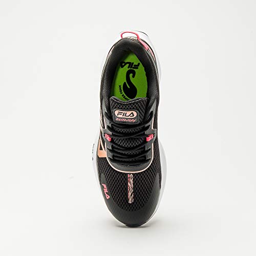 Fila, Recovery, Tênis, Feminino, Preto/Coral/Cobre, 37