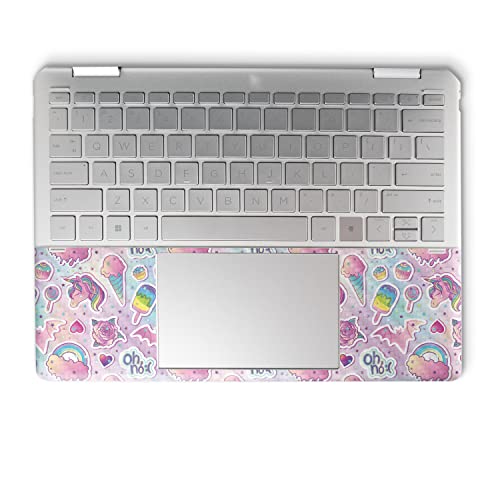 Image of MightySkins Carbon Fiber Skin Compatible with HP Spectre x360 14 inch (2022) Full Wrap Kit - Unicorn Popsicle | Protective, Durable Textured Carbon Fiber Finish | Easy to Apply | Made in The USA