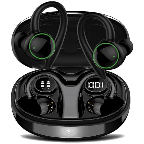 PEFUPEW Bluetooth Kopfhörer Sport, Kabellose Kopfhörer