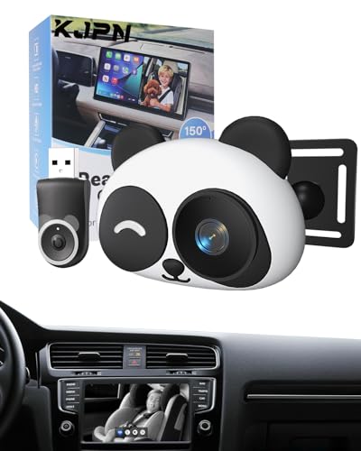 Carplay Baby Car Camera Monitor for Wireless Backseat Baby Monitor para Bebes Carro Babycam Easy Install Plug & Play 1080p HD Split Screen Navigation for Parents & Pet Owners Safety Infants