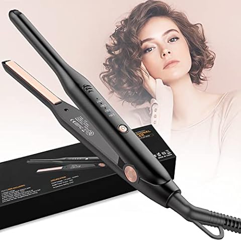 HyAdierTech Mini Plancha de Pelo 2 en 1 Cerámica Alisador Profesional Cover