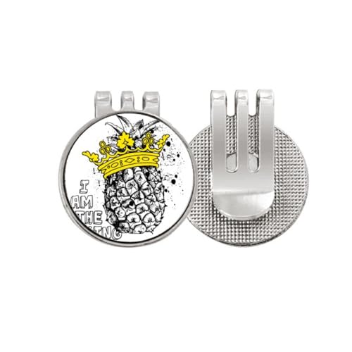 Marqueur de balle de golf PineFruit no/no magnétique en émail, cadeau idéal