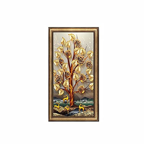 Diamond Painting Rose d'or kit complet 40x80cm pour broderie strass