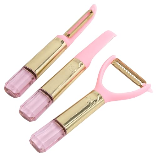 Opiniones y reviews de Paris Hilton Paris favoritos de las personas. 46 Paris Hilton - Juego de peladores de 3 piezas con mango en forma de joya rosa, apto para lavaplatos, utensilios y utensilios de cocina, rosa y dorado