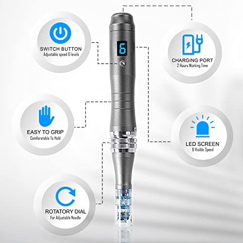 Tennessee-essentials-Dr-pen-M8-W-microneedling-pen-with-5-sets-of-2pcs-16-pins-2pcs-36-pins-1pcs-Nano-pin-cartridges-adjustable-size-025mm-to-25mm-Microneedle-Dermapen-for-Face-Body-Home-Use