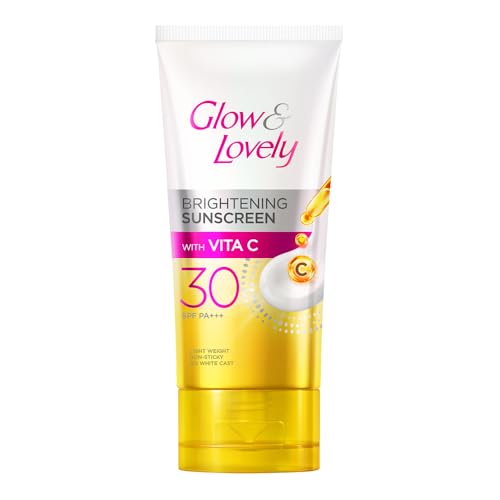 Image of Glow and lovely Brightening Sunscreen SPF 30 | Vita C | PA ++++ |Light weight | Non sticky | No White Cast | 50g