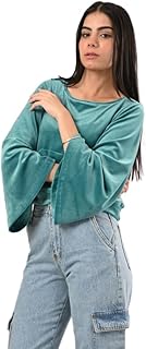 Azul Women Velvet Kangroo Pocket Sweatshirt