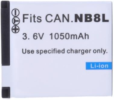 3.60V,740mAh,Li-ion,Replacement Digital Camera Battery for CANON PowerShot A3000 IS, PowerShot A3100 IS,PowerShot A3200 IS, PowerShot A3300 IS,Compatible Part Numbers:NB-8L