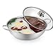 Cooking Stock Pot Japanese Style Casserole Soup Pot and Gas Stove Dedicated Ceramic Clay Pot Rice Soup Pot (Color : Pink Size : 28x28x11.5cm) (Silver 38cm)