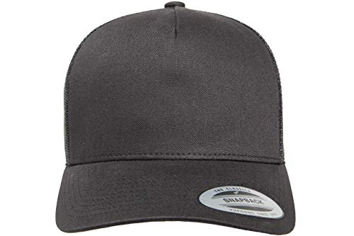 Yupoong Men's Yp Classics 5-Panel Retro Trucker Cap, Osfa Black #TOP1