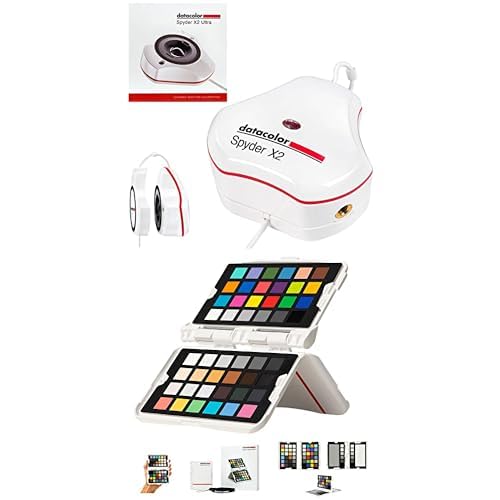Bundle aus Datacolor Spyder X2 Ultra: Monitor-Farbkalibrier-Sensor + Datacolor Spyder Checkr Photo: Handliche Farbkarte mit 62 Farbfeldern