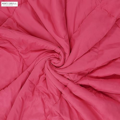 Image of Monte Carlo Polyester Comforter Single Bed | 200 GSM Lightweight & Reversible | Soft Quilt for Mild Winter | Easy Care All Season Comforter (Pink /Purple) | 59 x 87 Inches
