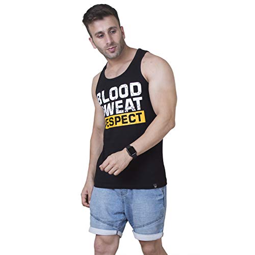 Image of Veirdo Men's Cotton Printed Regular Fit Vest