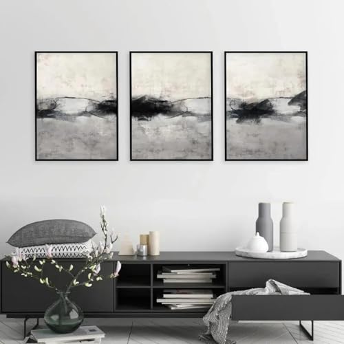 Affiches impressions toile paysage abstrait nordique 80x110 cm - 2