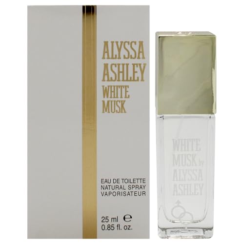 Alyssa Ashley - White Musk Eau de Toilette, Profumo Donna al Muschio Bianco - 25ml