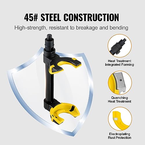 VEVOR Federspanner Satz- Fahrwerksfeder Kompatibel mit 22 mmStecknuss Universal Federspanner 4500kg Tragfähigkeit KFZ Auto Profi Feder Spanner Stoßdämpfer Werkzeug Federbeine