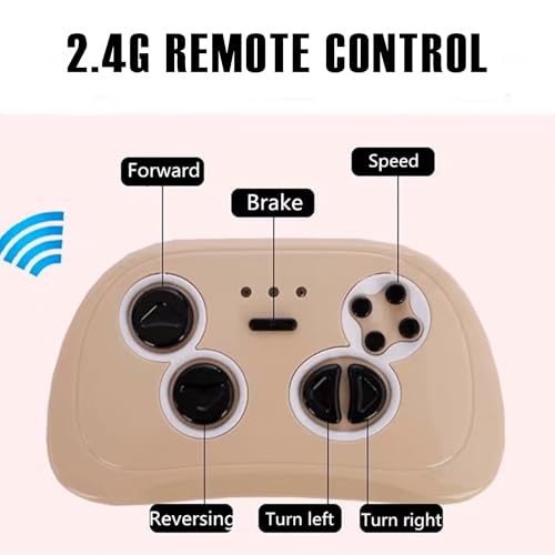 Image of Battery Operated Vintage Car for Kids, Ride on Toy with Music & Light | Baby Big Rechargeable Battery | Electric Car for Kids to Drive 2 to 5 Years Boy Girl (White)