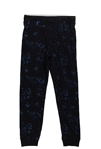 Image of Alan Jones Clothing Boy's Slim Fit Mid Rise Splattering Print Cotton Joggers Track Pants
