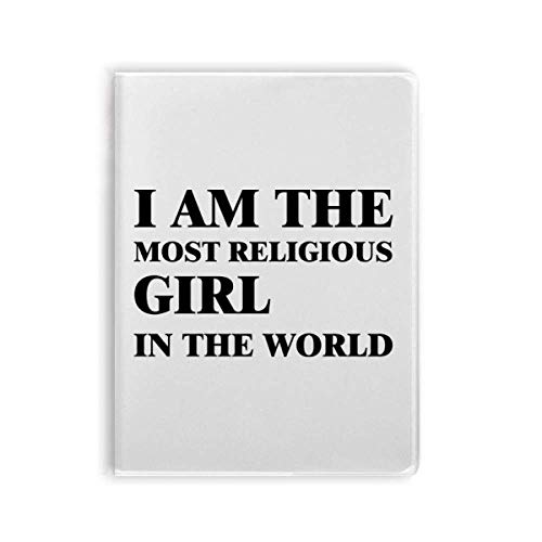 Carnet de notes compact I Am The Religious Girl couverture souple pour libérer votre créativité