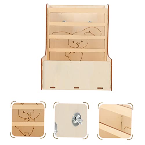 Mipcase 2 Peças Suporte De Grama De Coelho Rack De Feno De Coelho Coelheira Interna Porta Feno Para