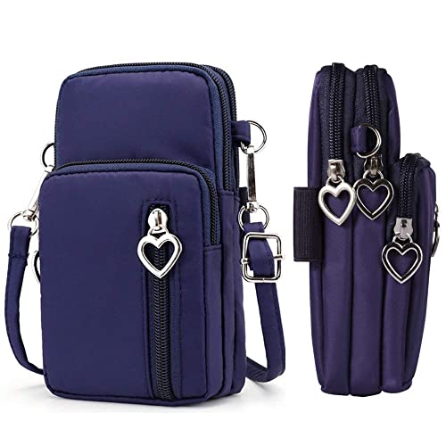 Emorevalue Phone Purse For Samsung Galaxy S23 S22 Ultra/Plus, S21 S20 Ultra/Fe, Note 20 Ultra, A14 5G, A13 5G, A53 5G, A42 5G, A02S A03S A04S A12, Iphone 14 13 Pro Max, Crossbody Bag Pouch (Blue) #TOP11