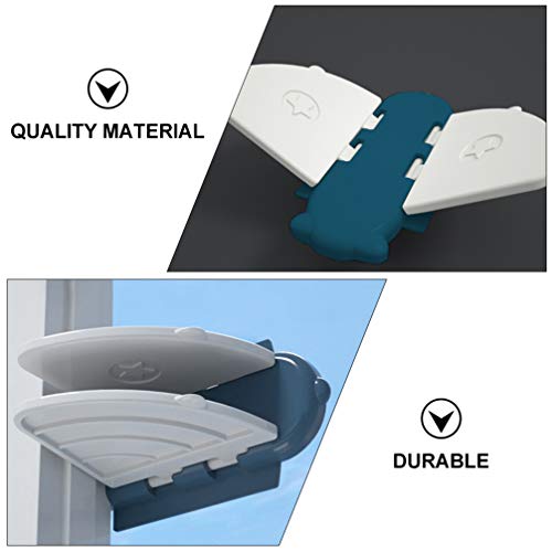 STOBOK 6Pcs CrianÃ§as Fechadura de Porta Deslizante Autoadesiva SeguranÃ§a BebÃª Guarda-Roupas Porta