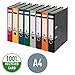 Leitz 2-Ring 2-Inch Premium A4 Sized European Black Marbled Binder, Black (R50)