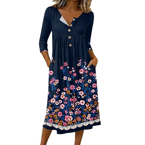 Abbinamento di Stile: Questo abito può essere indossato in diversi modi, da solo con sandali, tacchi e un cappello da spiaggia per un look estivo e ventilato, oppure con un blazer o un cardigan quando fa più fresco. È un abito indispensabile per le donne che cercano stile, comfort e versatilità in un unico capo.