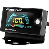 Battery Monitor Golf Cart Battery Meter 12V 24V 48V 60V 72V 84V Digital Multimeter with Colorful LCD Display Golf Cart Voltage Gauge for Motorcycle Car Truck RV(6839D)