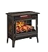duraflame Freestanding Electric Fireplace Stove Heater with 3D Flame Effect for 1,000 Sq. Ft, Bronze