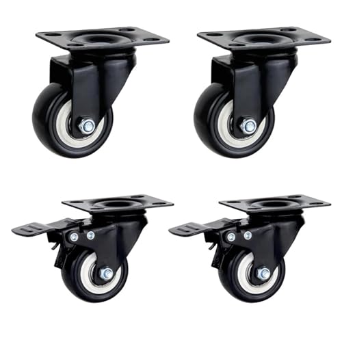 Roulette industrielle anti-bruit pour meuble lourd et chaise de bureau