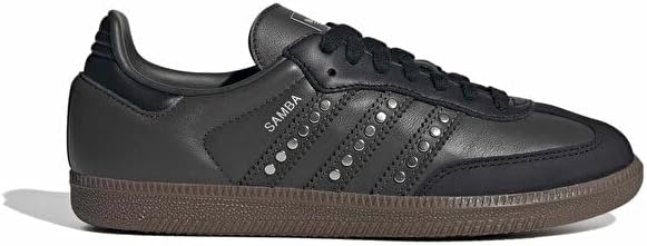 adidas Samba OG Women's Shoes, Core Black/Legend Earth/Gum5, Size 6.5