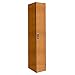 Hallowell PHL1282-1A-E-FA Versamax Phenolic Wardrobe and Box Locker with DigiTech Electronic Access Lock Color, Single Tier, 12" Width x 18" Depth x 72" Height, Figured Annigre