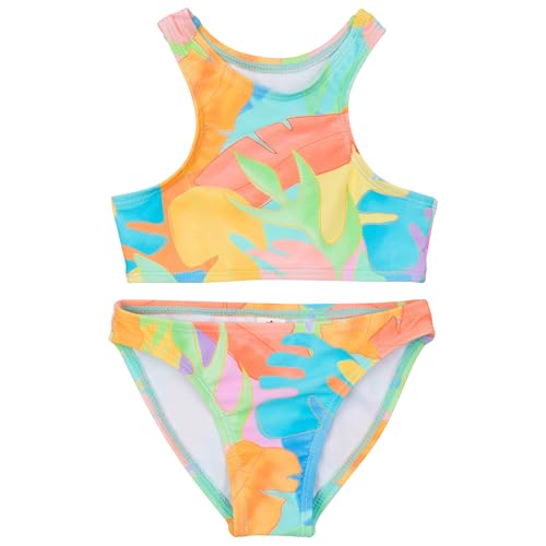 Image of SwimZip Girls' Halter Top and Bikini Bottom 2 Piece Set UPF 50+ Sun Protection