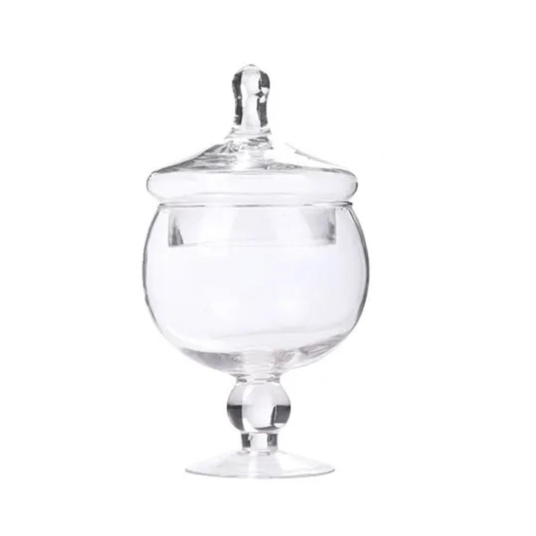 Bote Chuches Cristal Candy Pots Tea Caddy Tarro de vidrio transparente