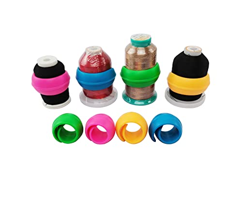 Wennuo 48Pcs Thread Spool Savers/Spool Huggers Prevent Thread Tails From Unwinding - No Loose Ends For Sewing And Embroidery Machine Thread Spools (48Pcs) #TOP2