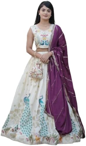 Designer Bridal Lehenga Choli Set with Embroidered Border, Traditional PartyWear Collection