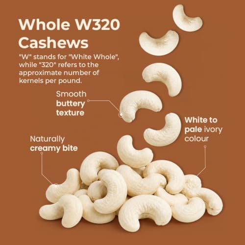 Image of Bolas Whole Cashew Nuts 250g | Kaju Grade W320 | Nutritious & Delicious | Rich in Protein, Magnesium & Phosphorus | Gluten Free | Dry Fruits